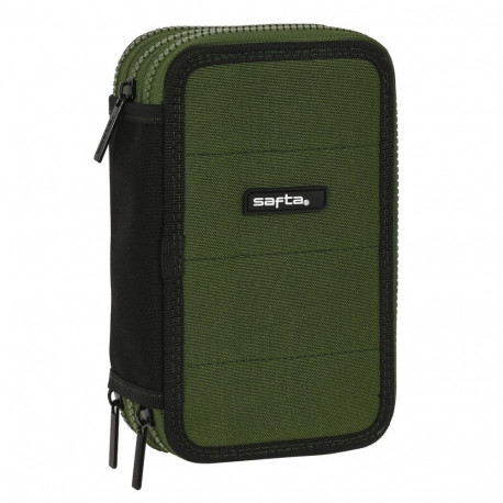 Kolmepoolne pinal Safta Dark forest Must Roheline 12.5 x 19.5 x 5.5 cm (36 Tükid, osad)