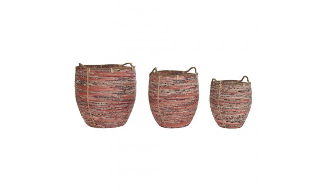 Korvikomplekt DKD Home Decor Virsik Naturaalne (3 Tükid, osad)