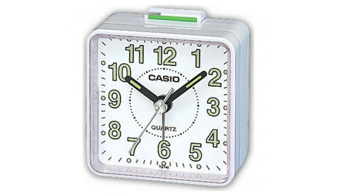 Аналоговые часы-будильник Casio TQ-140-7DF Белый Пластик Брызгостойкий (57 x 57 x 33 mm)