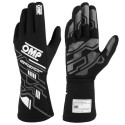 Men's Driving Gloves OMP SPORT Melns/Balts S