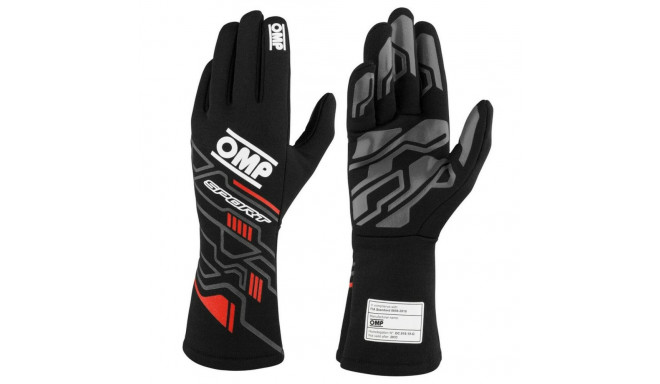 Men's Driving Gloves OMP SPORT Black/Red S