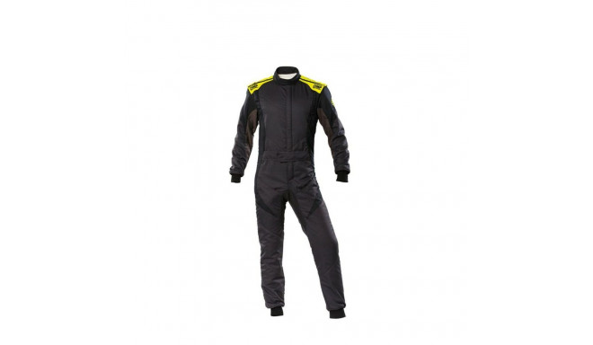 Racing jumpsuit OMP FIRST EVO Black/Yellow 50