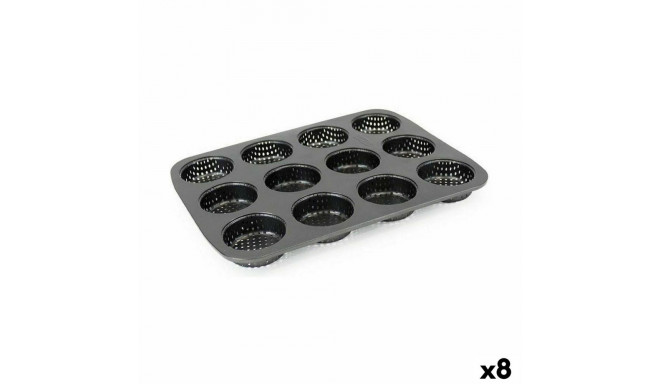 Tartlets tin Quttin 29 x 22 x 2,2 cm Drilled 8 Units