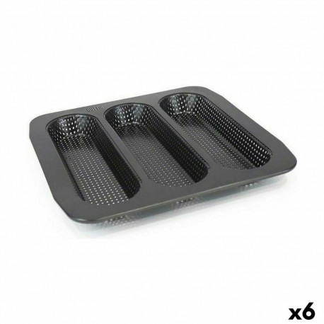 Bagettivorm Quttin Perforeeritud 28 x 28 x 2,7 cm (6 Ühikut)