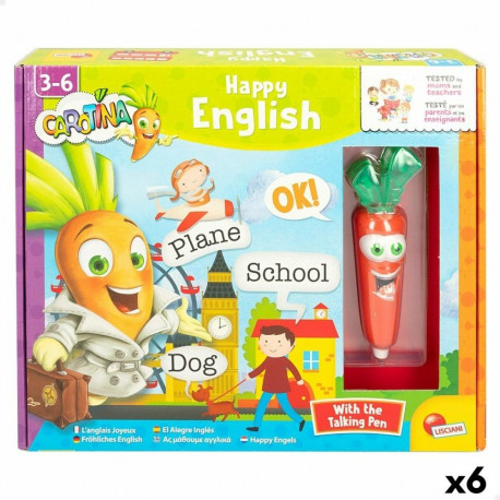 Hariv mäng kolm ühes Lisciani Carotina Baby Happy English Elektrooniline Pusle 4,5 x 14,5 x 3 cm (6