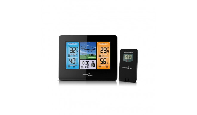 Multi-function Weather Station Greenblue GB522 Black