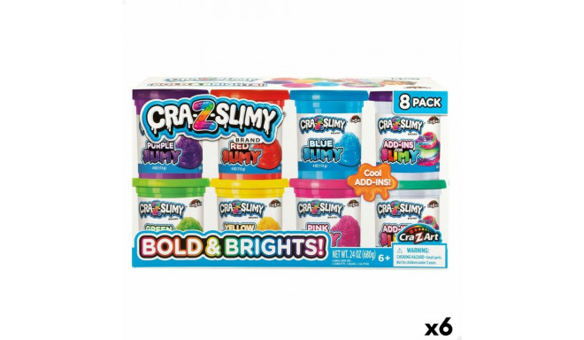 Modelēšanas Māla Spēle Cra-Z-Art Bold&Brights (6 gb.) Slime