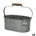 Decorative basket Aktive Bottle rack 35,5 x 16 x 19,5 cm (6 Units)