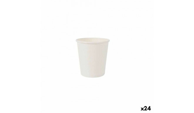 Klaaside komplekt Algon Ühekordne Papp Valge 20 Tükid, osad 120 ml (24 Ühikut)