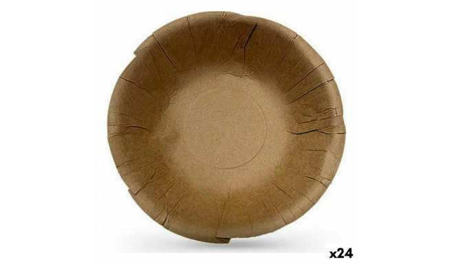 Set of bowls Algon Disposable kraft paper 6 Pieces 450 ml (24 Units)
