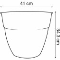 Pušķi EDA Ø 41 cm Tumši pelēks Plastmasa Apaļš Moderns