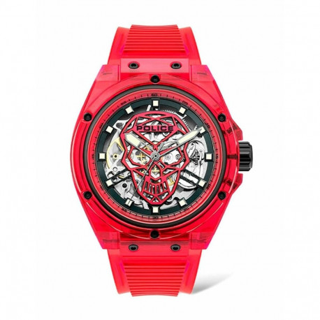 Men's Watch Police PL15924JPR16P Red (Ø 44 mm)