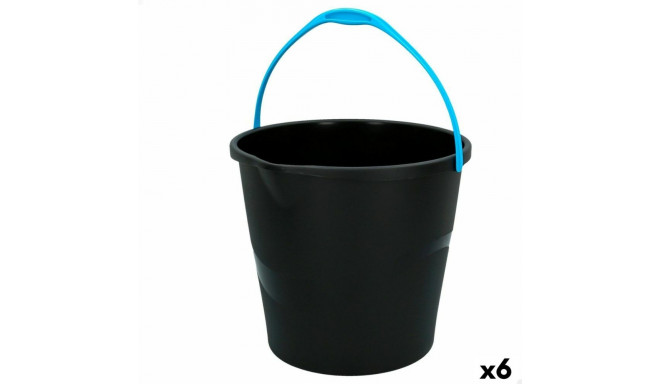 Bucket with Handle Colorbaby Black 10 L 29,5 x 26 x 28,5 cm (6 Units)