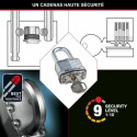 Võtmega tabalukk Master Lock (3 Ühikut)