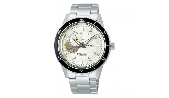 Meeste Kell Seiko AUTOMATIC SKELETON Hõbedane (Ø 41 mm)