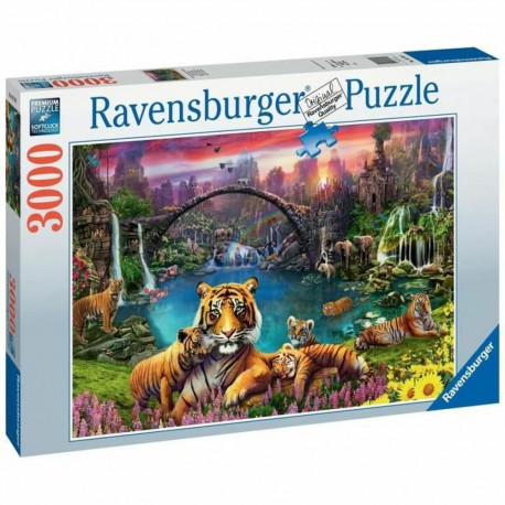 Pusle Ravensburger Tigers in the lagoon 3000 Tükid, osad