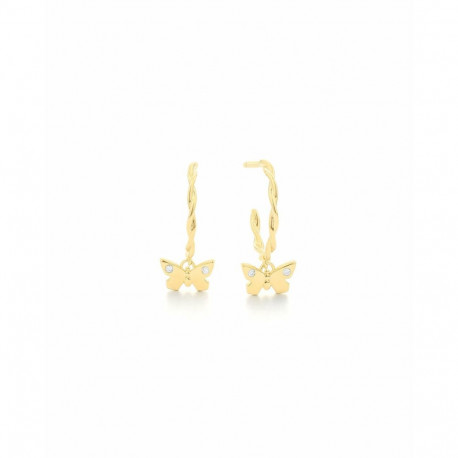 Naiste Kõrvarõngad Secrecy E8636CDAW7900 Sterlinghõbe 2 cm