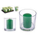 Scented Candle 10 x 10 x 10 cm (6 Units) Glass Bamboo