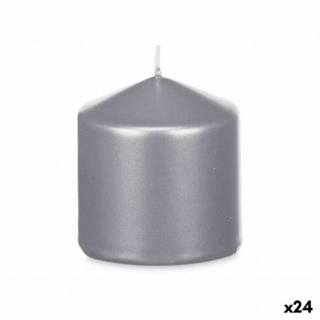 Candle Acorde 92533 92533 Silver 7 x 7,5 x 7 cm (24 Units)