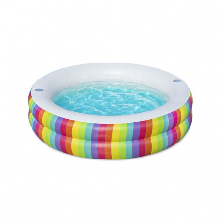 Täispuhutav lastebassein Bestway Vikerkaar 206 x 206 x 51 cm