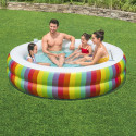 Inflatable Paddling Pool for Children Bestway 206 x 206 x 51 cm Rainbow