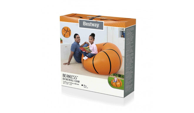 Piepūšamais baseina krēsls Bestway Oranžs 114 x 112 x 66 cm Basketbols