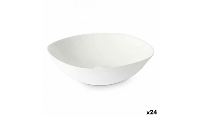 Bowl White 21,5 x 7 x 21,5 cm (24 Units) Squared