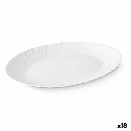 Serving Platter Vivalto LXYP-135 LXYP-135 White Opaline glass 34 x 2,5 x 25 cm 35 x 2,5 x 25 cm (18