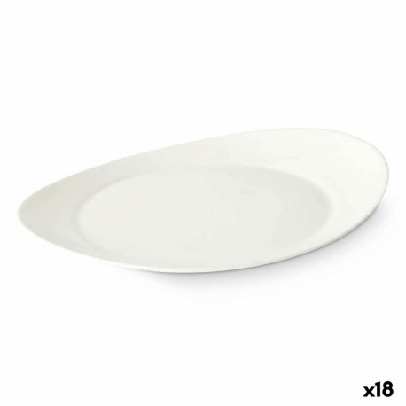Flat Plate Vivalto LYBP-120 LYBP-120 White Opaline glass 30,5 x 3 x 26 cm (18 Units)