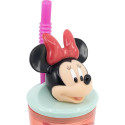 Kõrrega Klaasi Minnie Mouse CZ11337 Roosa 360 ml 3D Kõrrega Klaasi Minnie Mouse CZ11337 Roosa 360 ml 3D