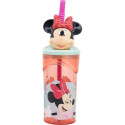 Kõrrega Klaasi Minnie Mouse CZ11337 Roosa 360 ml 3D