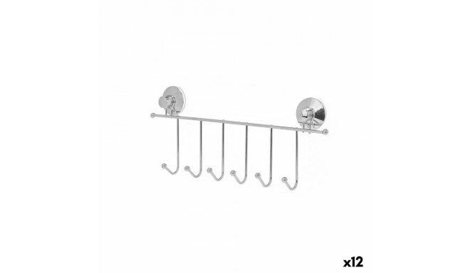 Door Coat Rack Steel ABS 39 x 16 x 4,5 cm (12 Units)