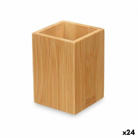 Hambaharjahoidja Berilo B7490-3 Naturaalne Bambus Plastmass 6,8 x 9,7 x 6,8 cm (24 Ühikut)