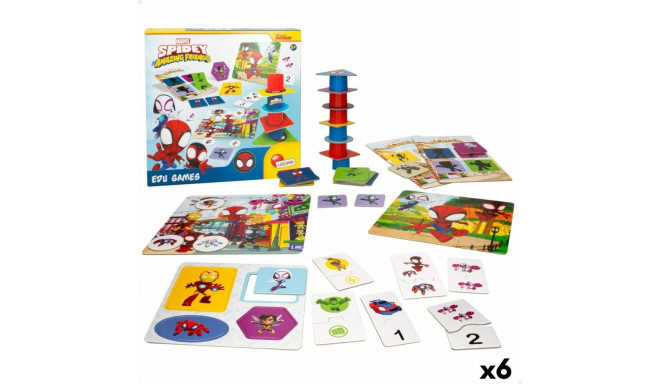 Educational Game Spidey 24,5 x 0,2 x 24,5 cm (6 Units) 10-in-1