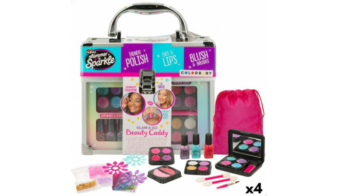 Children's Make-up Set Cra-Z-Art Shimmer 'n Sparkle Glam & Go 19 x 16 x 8 cm 4 Units