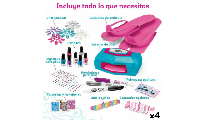 Manicure Set Cra-Z-Art Shimmer 'n Sparkle Style Deluxe 14 x 6 x 10 cm 4 Units Children's