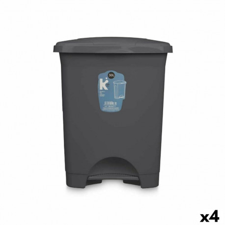 Pedal bin 6238-A 6238-A Anthracite Plastic 30 L (4 Units)