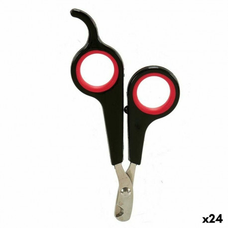 Nail clipper Mascow AR1807058 AR1807058 Black Red 6 x 0,5 x 11,5 cm Pets (24 Units)