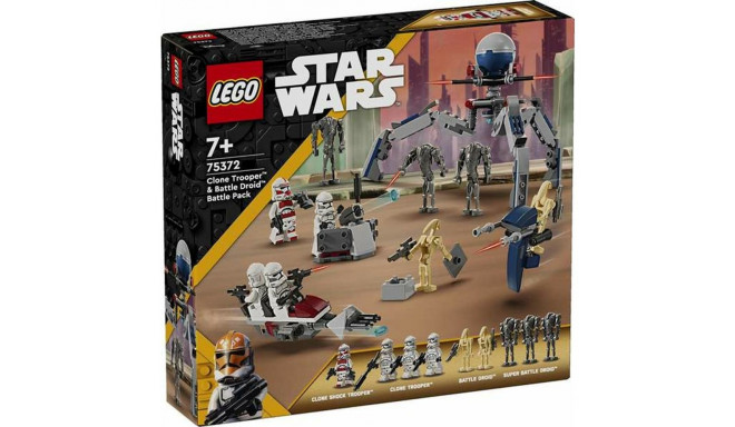 Konstruktsioon komplekt Lego Star Wars 75372 Clone Trooper & Battle Droid Mitmevärviline