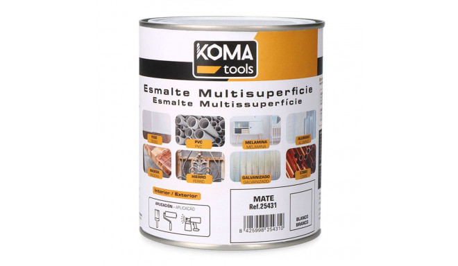 Акриловая эмаль Koma Tools Белый матовый 750 ml