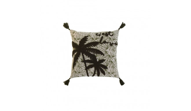 Cushion Home ESPRIT Green Beige Palms Boho 45 x 5 x 45 cm