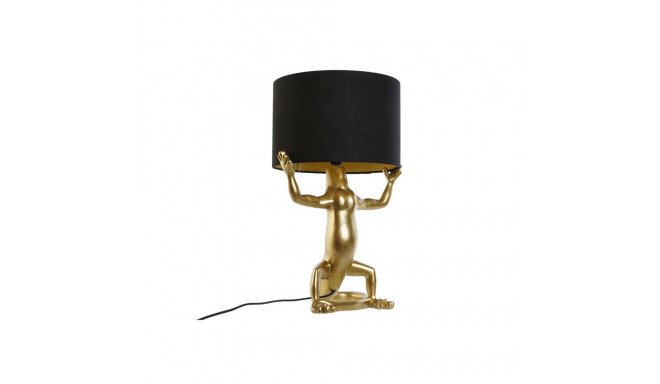 Desk lamp Home ESPRIT Black Golden Resin 50 W 220 V 31 x 28 x 50 cm (2 Units)