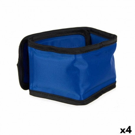 Dog collar Mascow TOY0417-M TOY0417-M Blue Black Polyester PVC Gel 6,5 x 1 x 45 cm Coolant (4 Units)