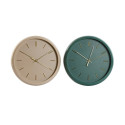 Wall Clock Home ESPRIT Green Pink PVC Modern 30 x 4 x 30 cm (2 Units)