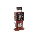 Table clock Home ESPRIT Red Metal gasolinera 18 x 10 x 34 cm Table clock Home ESPRIT Red Metal gasolinera 18 x 10 x 34 cm