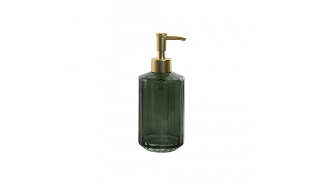 Soap Dispenser Home ESPRIT Green Golden Aluminium Crystal ABS 8 x 8 x 19,5 cm