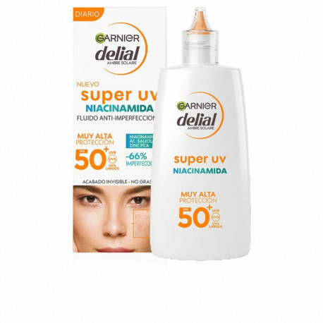 Anti-imperfection näohooldus Garnier Delial Super Uv Spf 50 40 ml Niatsiinamiid