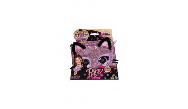 Purse Pets , Keepin’ It Clutch Purdy Purrfect Kitty Pet Toy and Wristlet Purse with Light up Rainbow