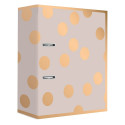 Registraator A4 75mm Satin Gold Dots Interdruk