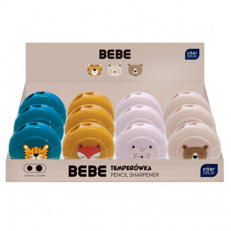 Pliiatsiteritaja 2-auguga BEBE Friends B&G assortii Interdruk